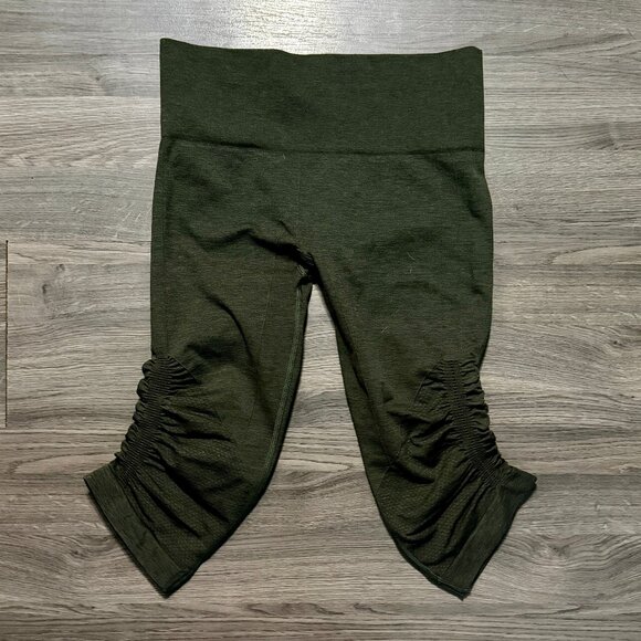 *NWOT Lululemon Women's In The Flow Crop II Leggings - Green - Picture 3 of 5
